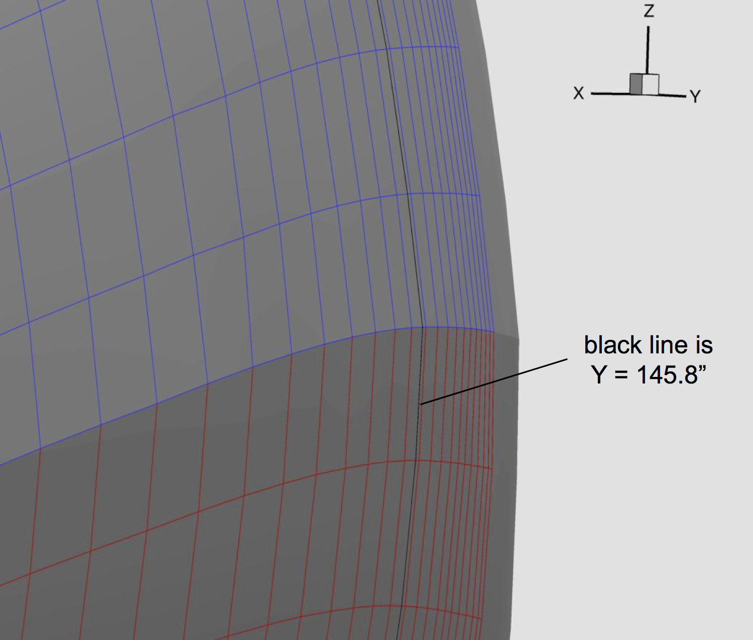 Image of Overflow calculated LE discontinuity CP for DPW-6