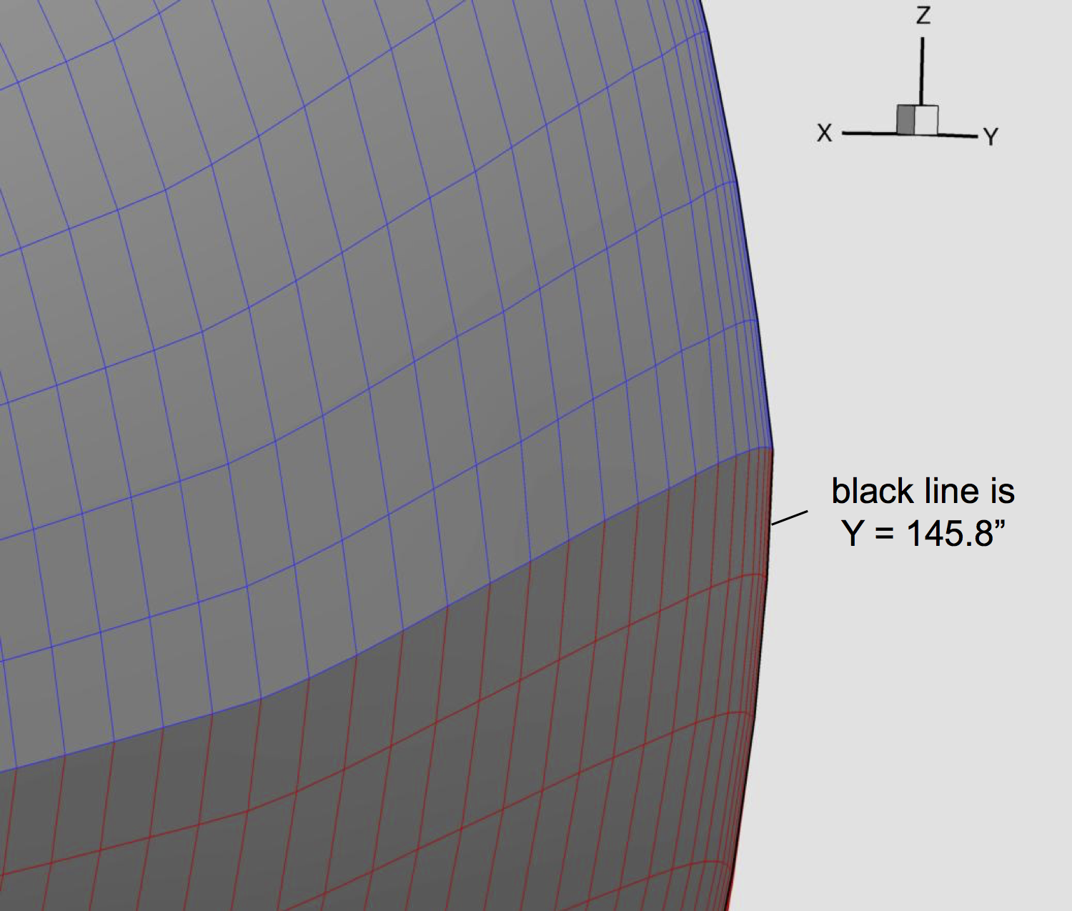 Image of Overflow calculated LE discontinuity CP for DPW-6